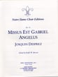 Missus Est Gabriel Angelus SATB choral sheet music cover